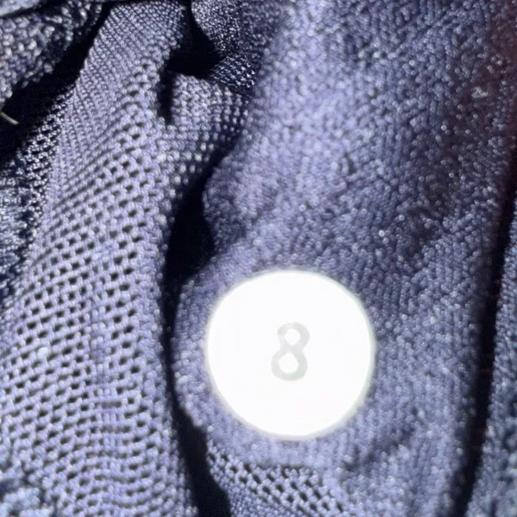 Pristine Lululemon Free To Be Bra Cyber Stripe Naval Blue Black Size: 8 - Picture 9 of 9